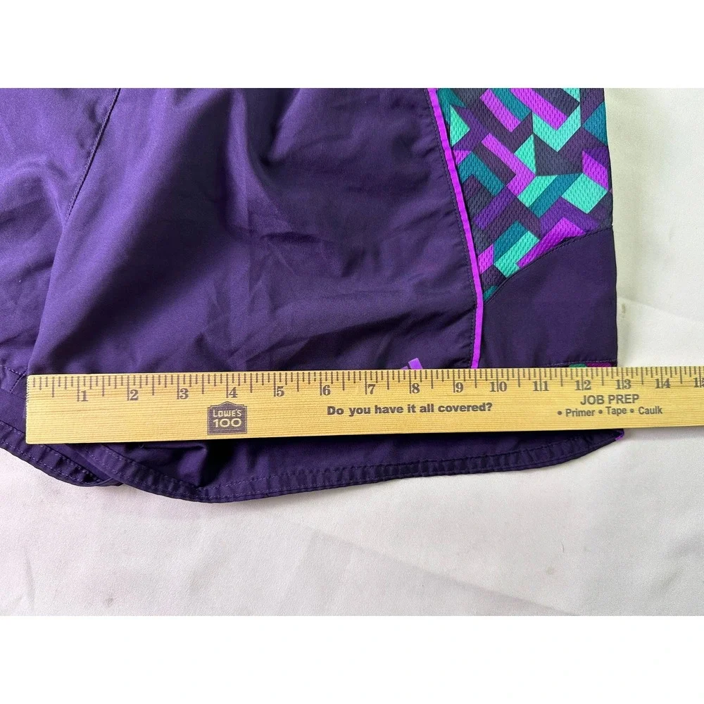 Adidas Climalite Women's Large Purple Geometric Print Running Athletic‎ Shorts L